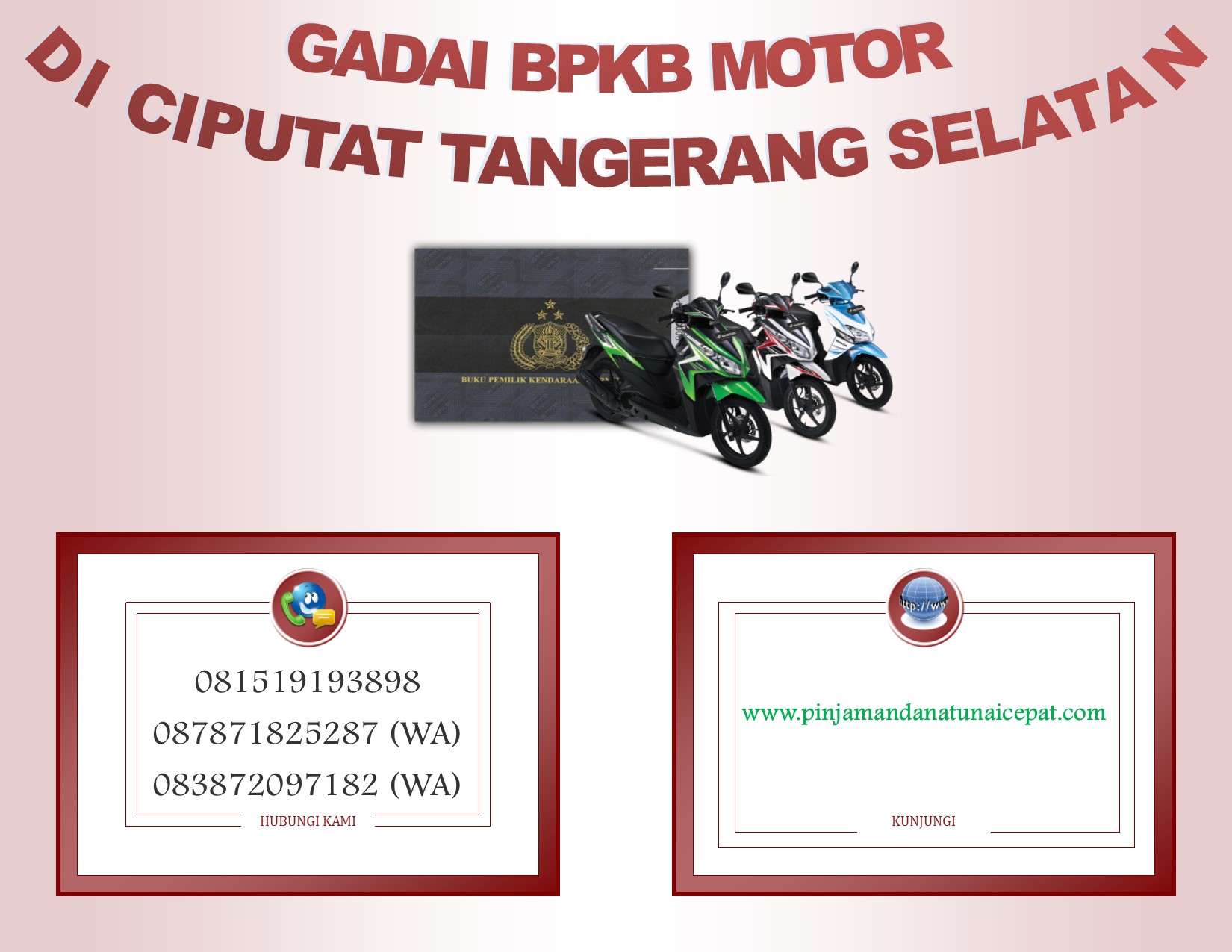 Gadai BPKb Motor Di Ciputat Tangerang selatan